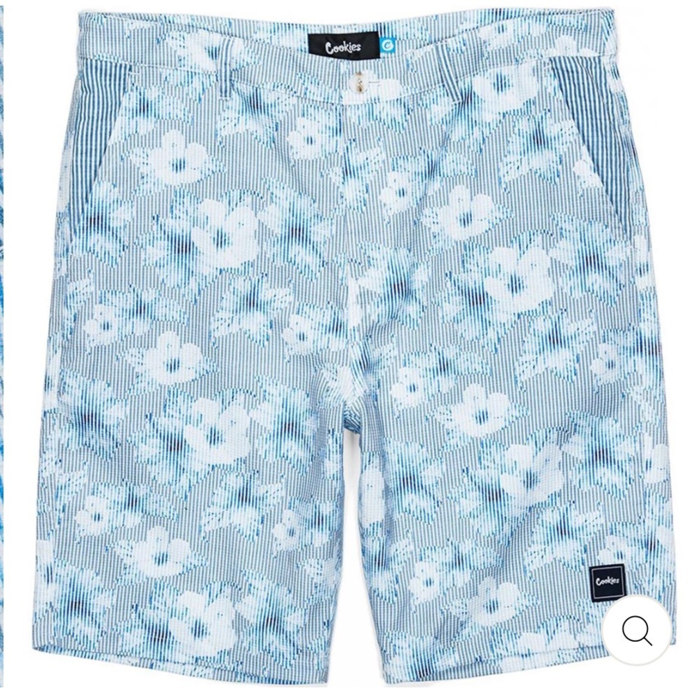 Cookies Clothing Seersucker Hibiscus Shorts